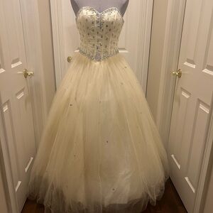 White ballgown